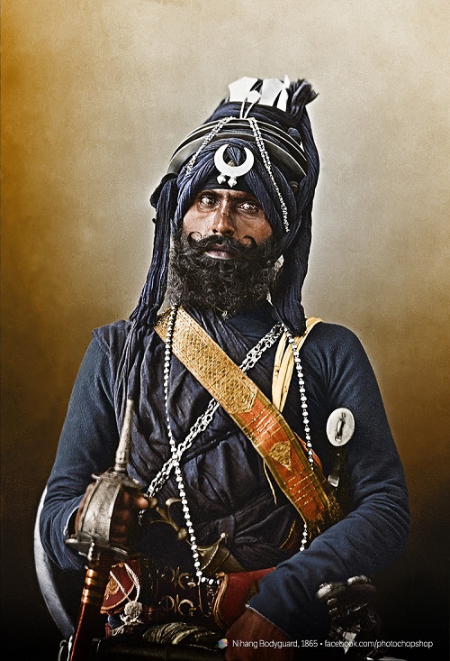 یک سرباز نیهانگی در حیدرآباد هند